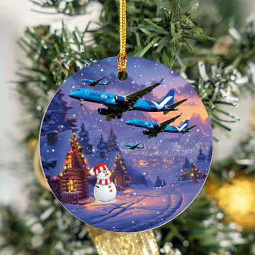 Breeze Airways E190 Ceramic Ornament