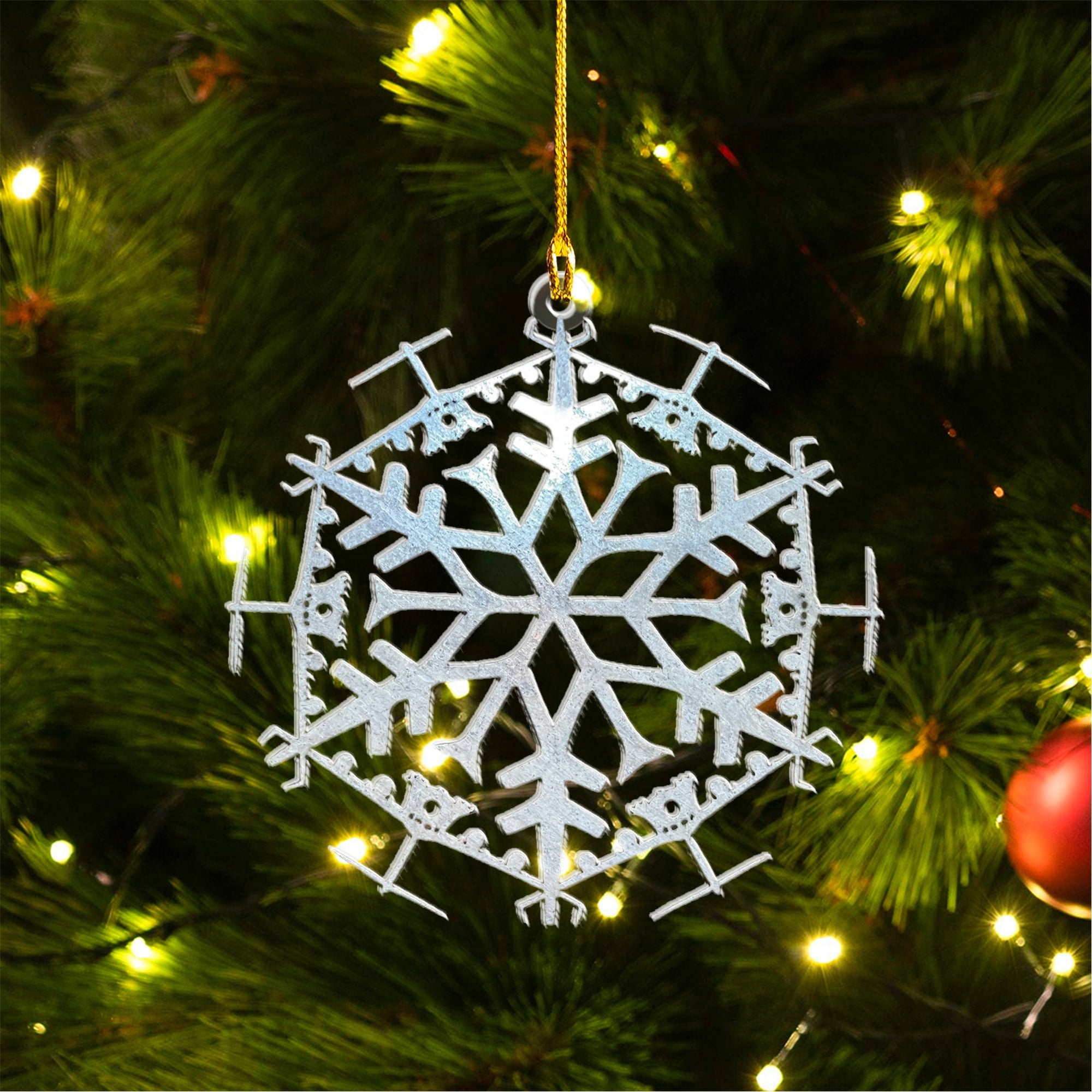 C17 Globemaster Custom shape 2-sided acrylic ornament