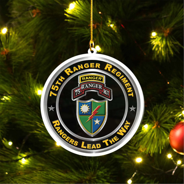US Army 75th Ranger Regiment Ceramic Ornament