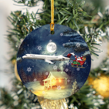 Endeavor Air CRJ-900 Ceramic Ornament