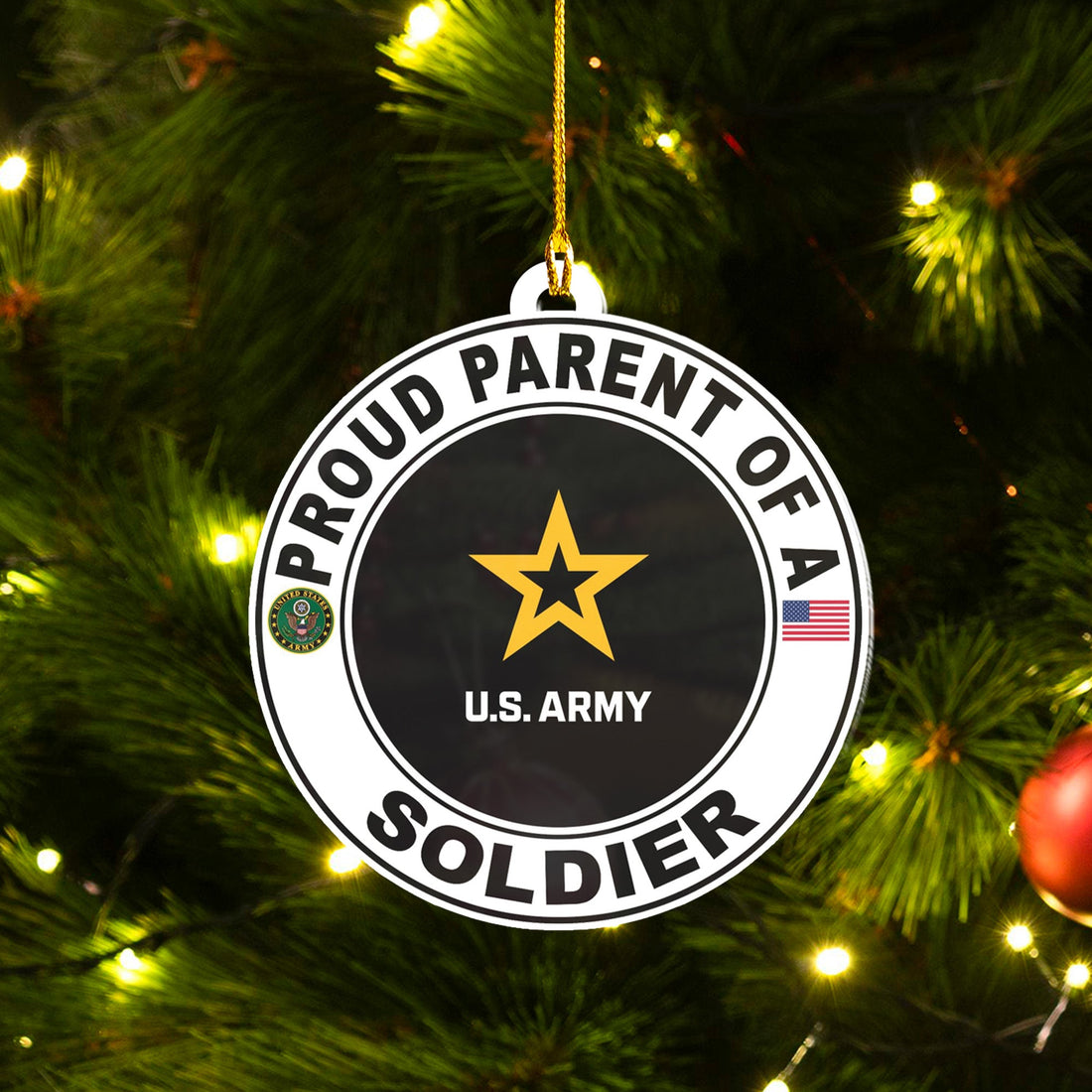 Proud Parent of a Soldier U.S. Army Ceramic Ornament