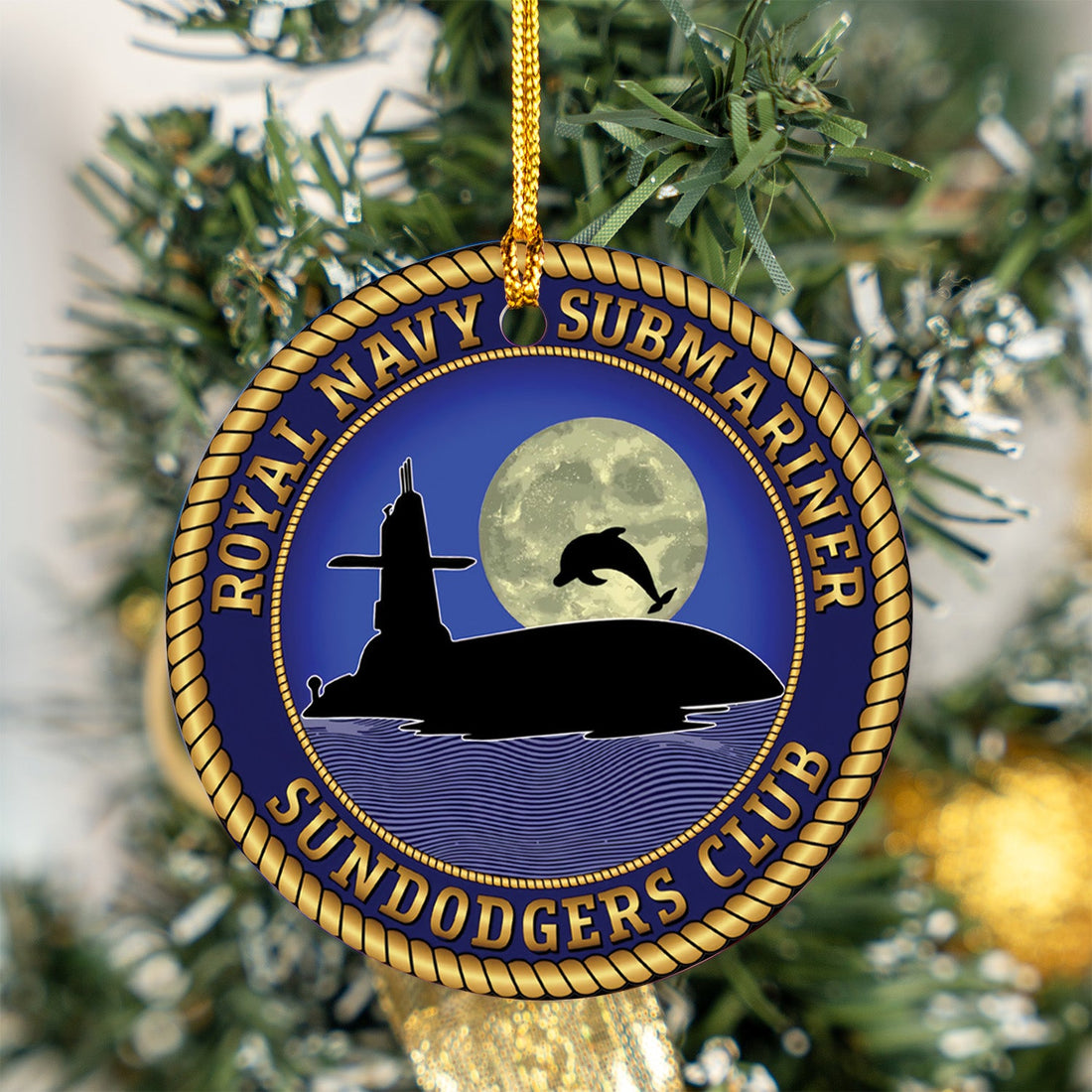 Royal Navy Submariner 'Sundodgers Club' Ceramic Ornament