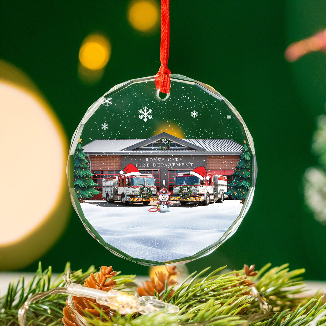 Royse City, Texas, Royse City Fire Department Glass Ornament