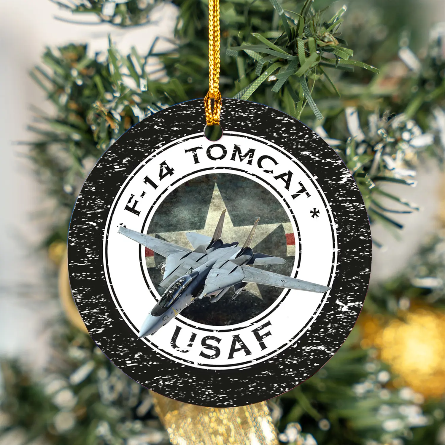 US Air Force F-14 Tomcat Ceramic Ornament