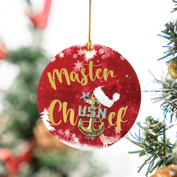 US Navy Master Chief Christmas Ornament
