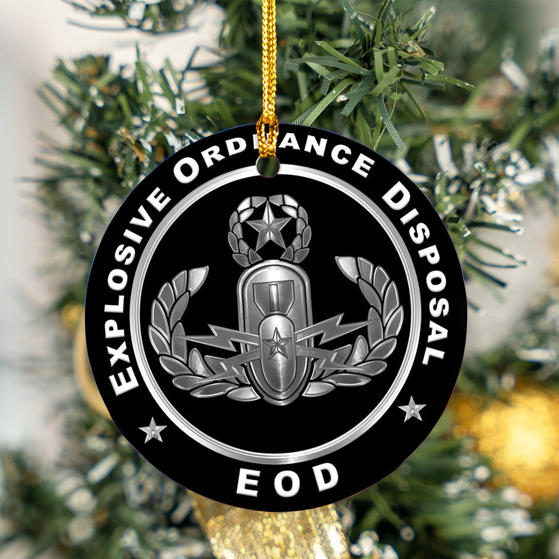 US Navy Explosive Ordnance Disposal (EOD) Ceramic Ornament
