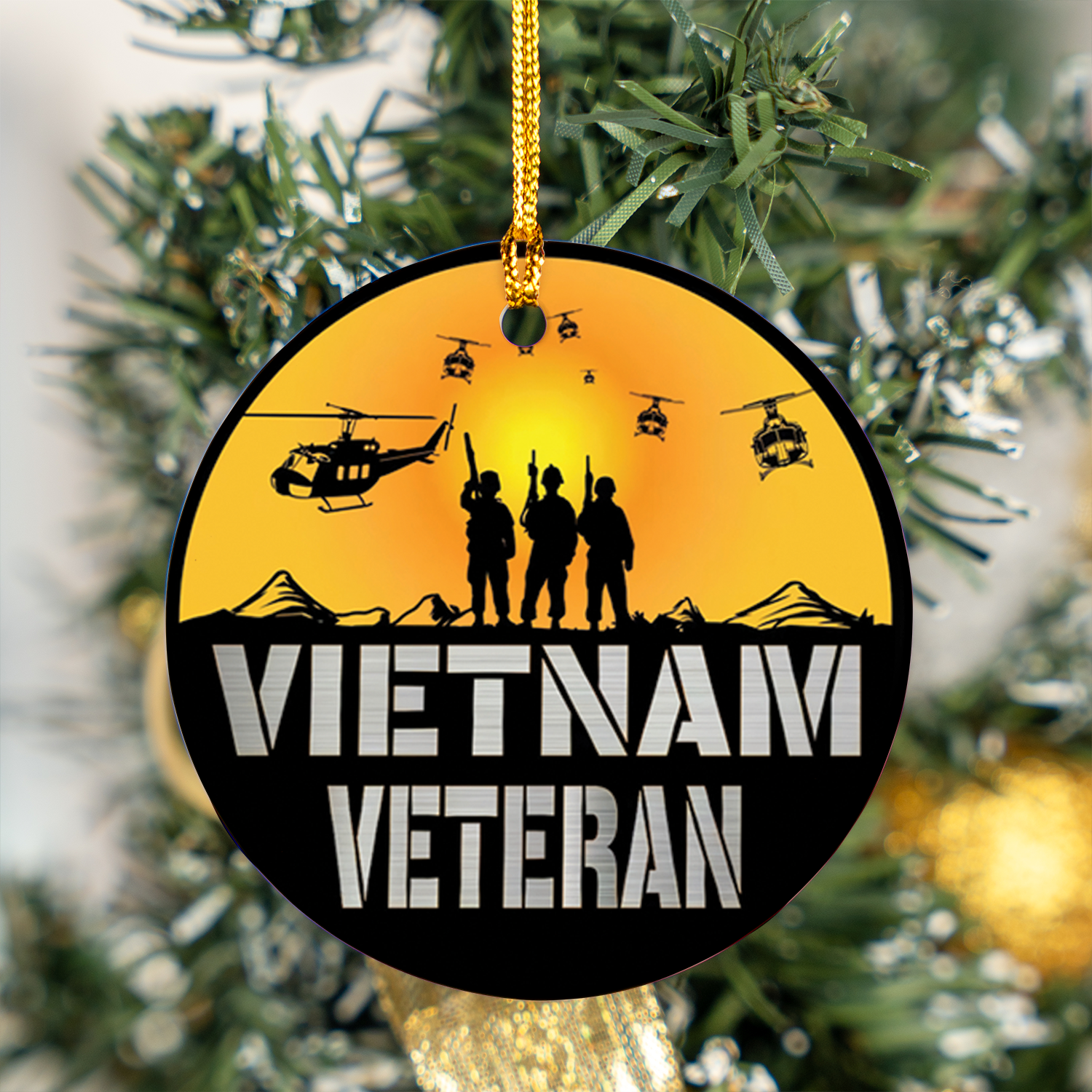 Vietnam Era Veteran Ceramic Ornament