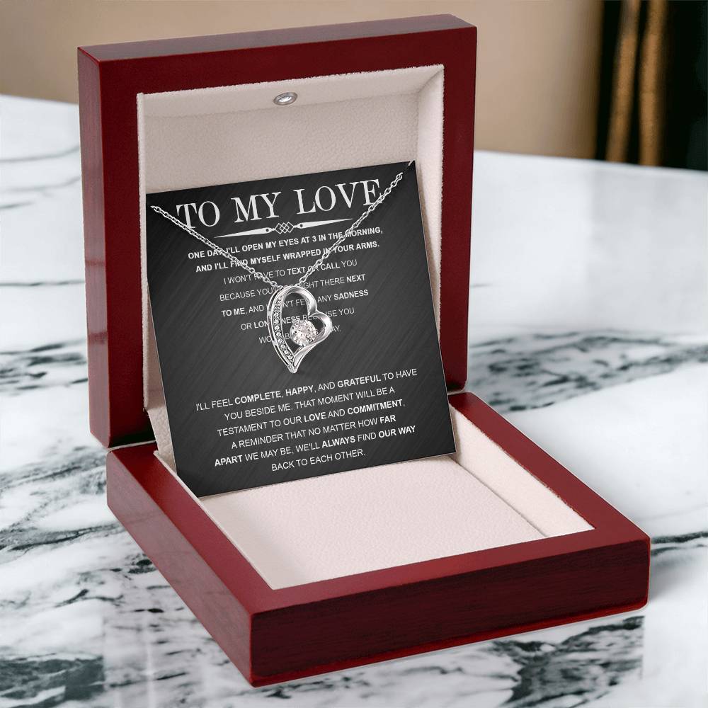 Girlfriend - My Love Far Apart Forever Love Necklace