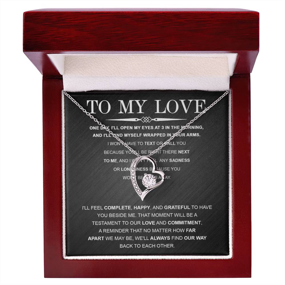 Girlfriend - My Love Far Apart Forever Love Necklace