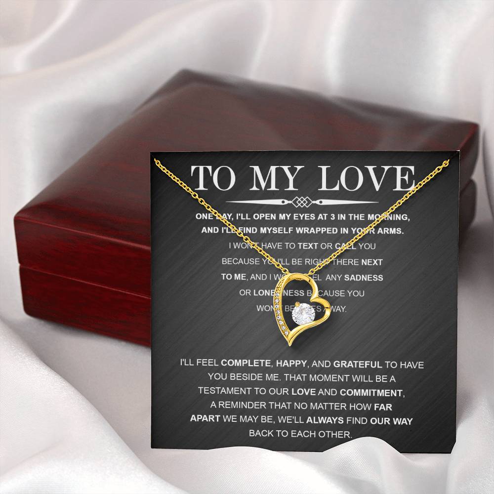 Girlfriend - My Love Far Apart Forever Love Necklace