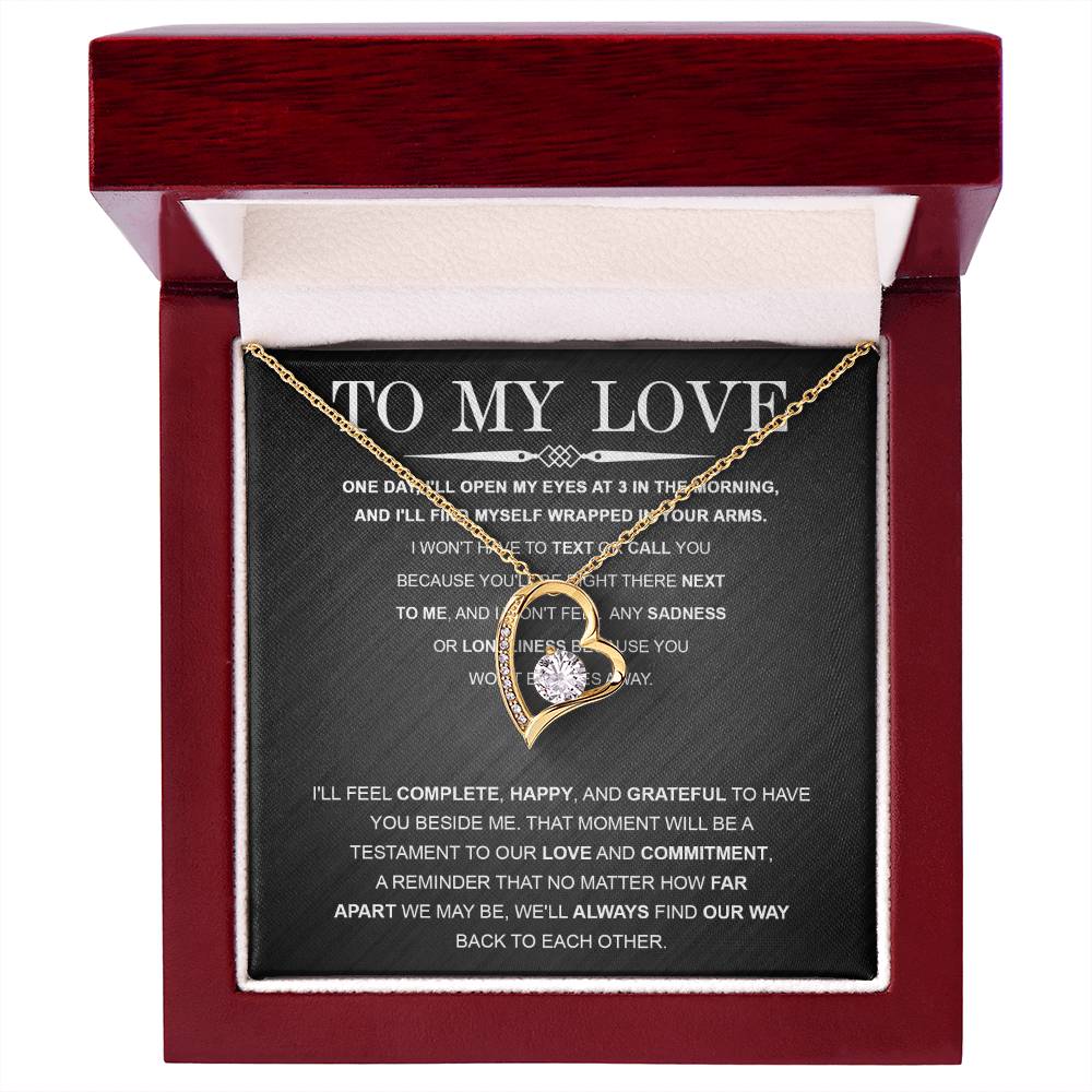 Girlfriend - My Love Far Apart Forever Love Necklace