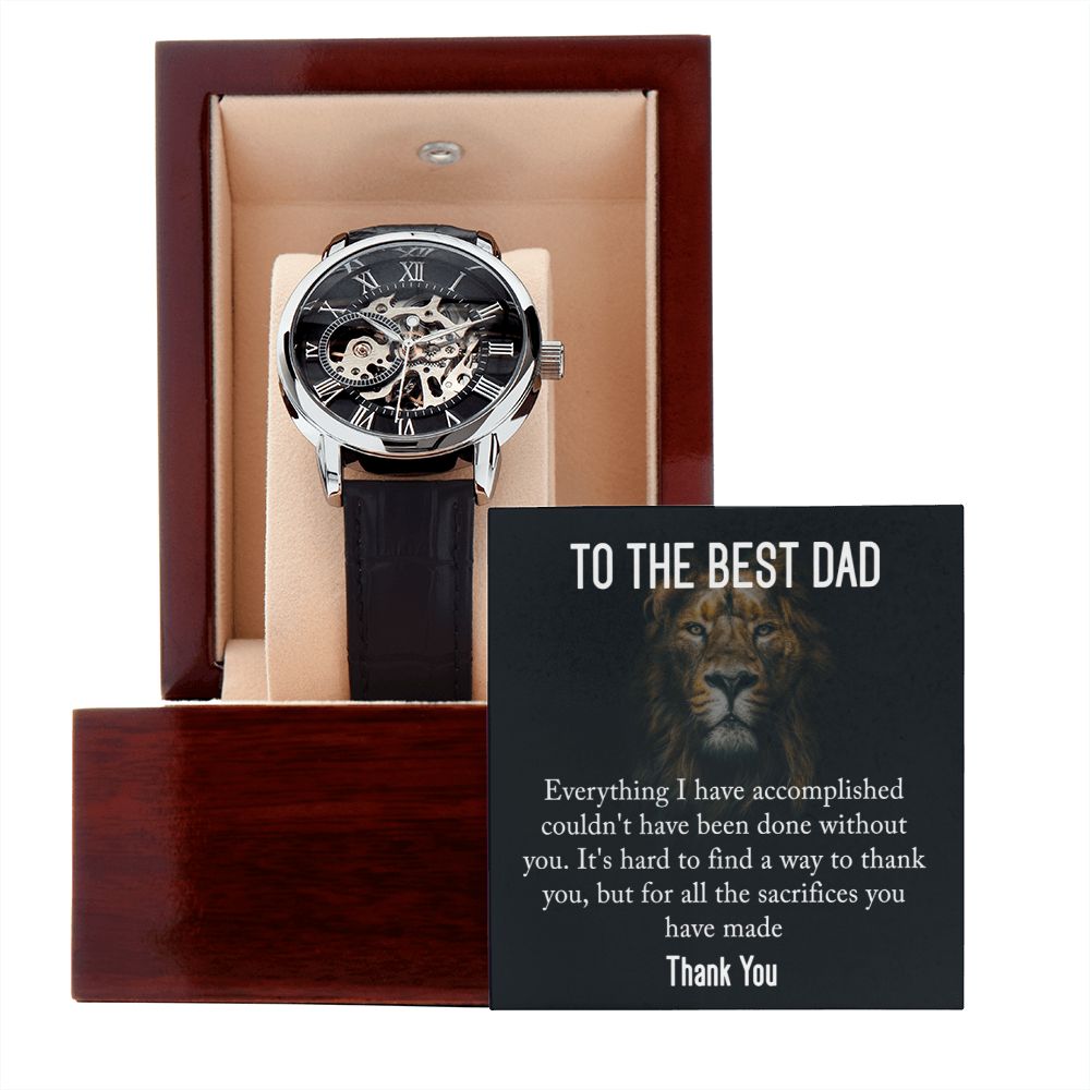 Dad-Thank You For Everything-Openwork Watch