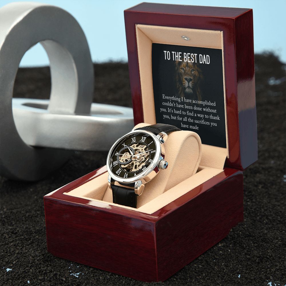 Dad-Thank You For Everything-Openwork Watch