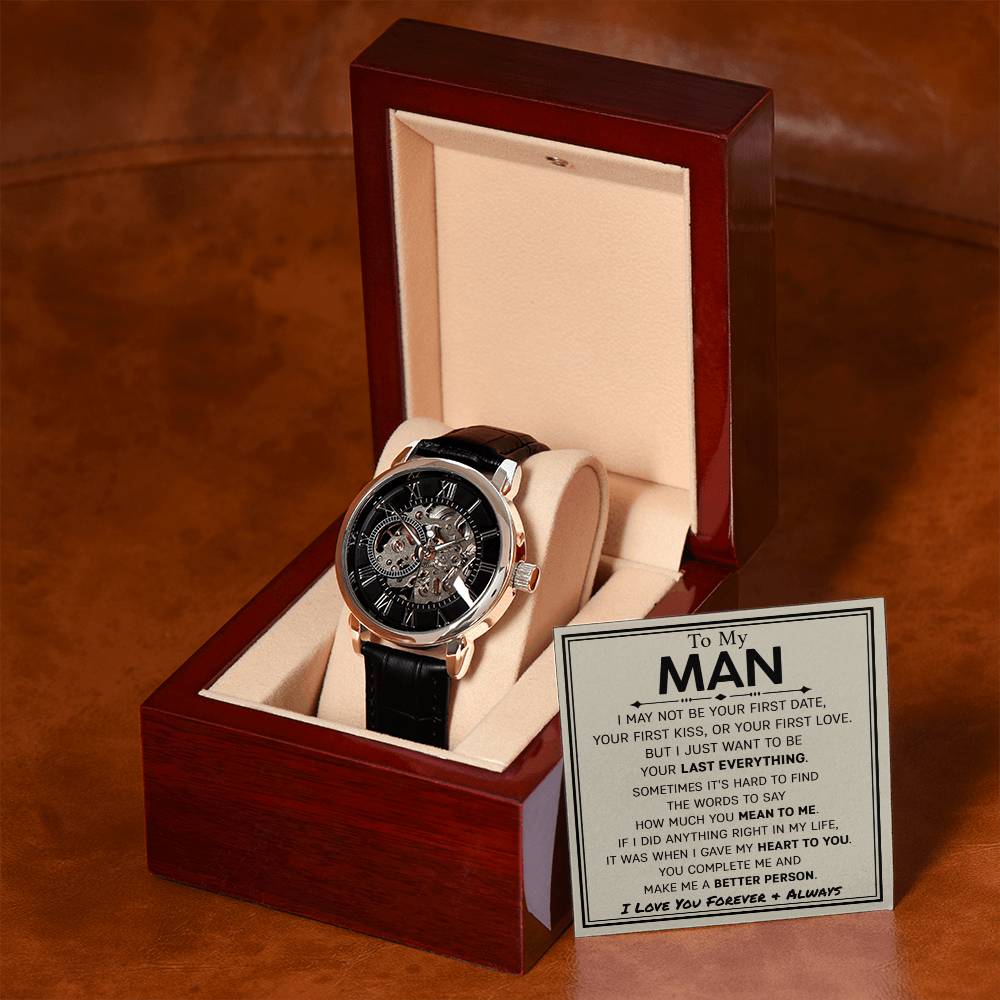 Boyfriend-Last Forever Openwork Watch