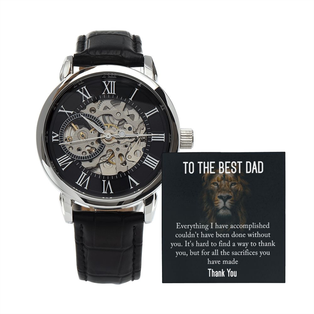 Dad-Thank You For Everything-Openwork Watch