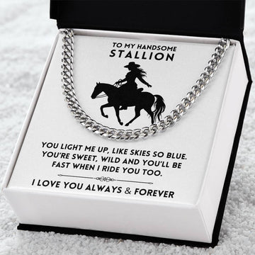 My Handsome Stallion - Men's Cuban Necklace