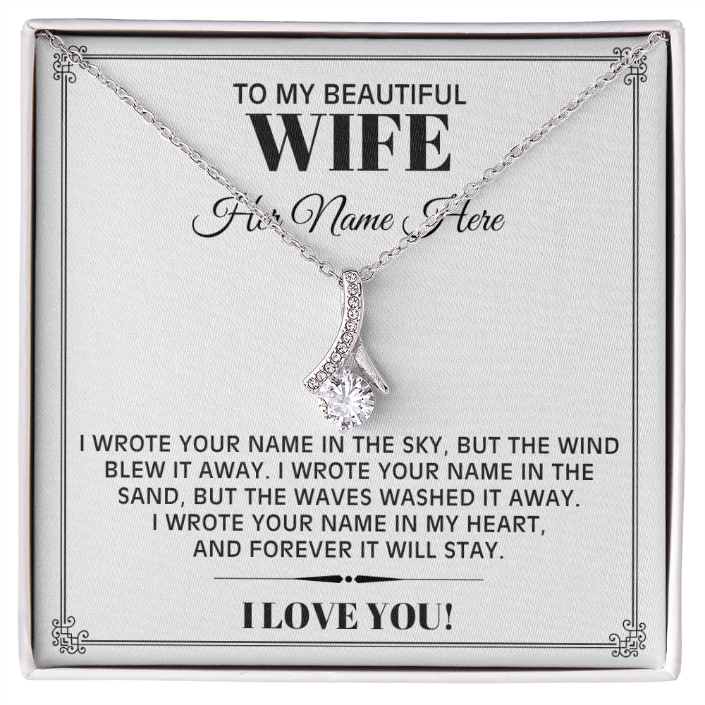 I Wrote Your Name - Alluring Beauty Necklace