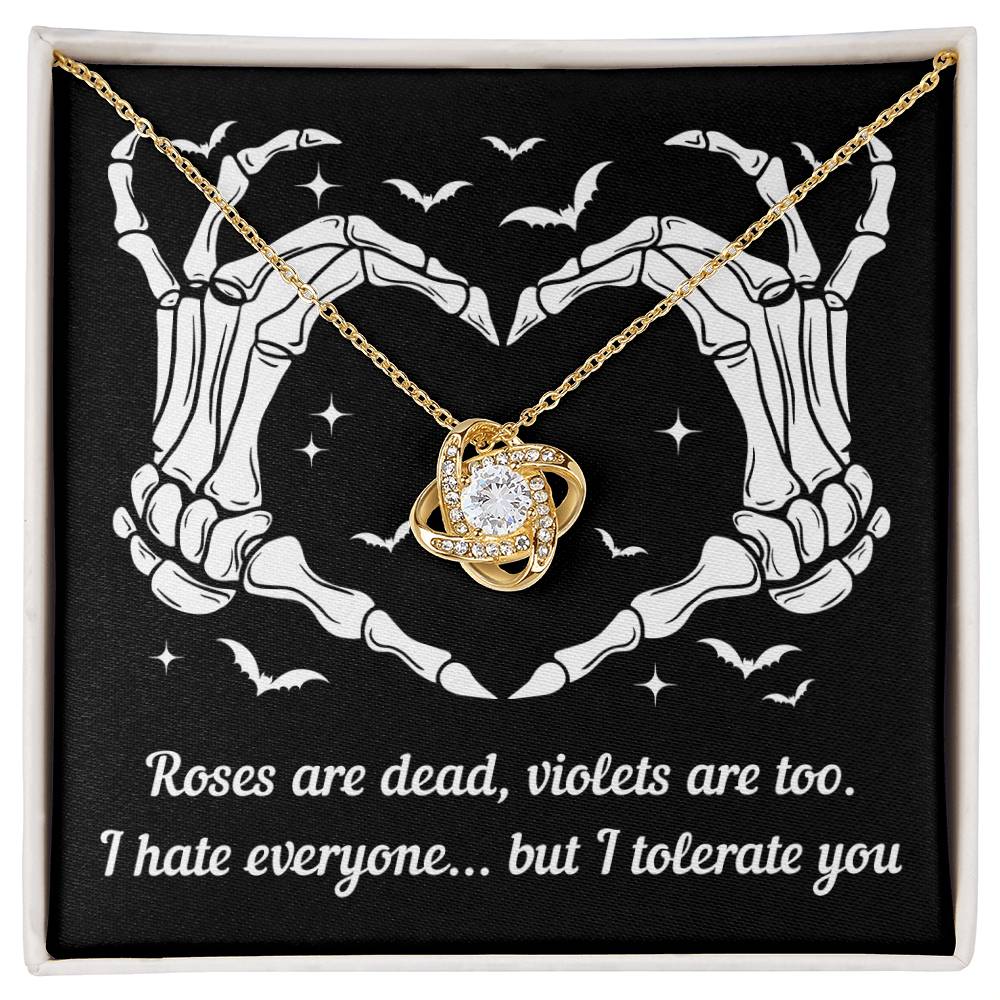 Wife - I Tolerate You Love Knot Necklace