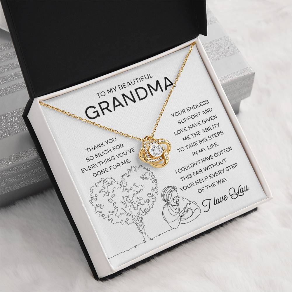 Grandma-Your Endless Support Love Knot Necklace
