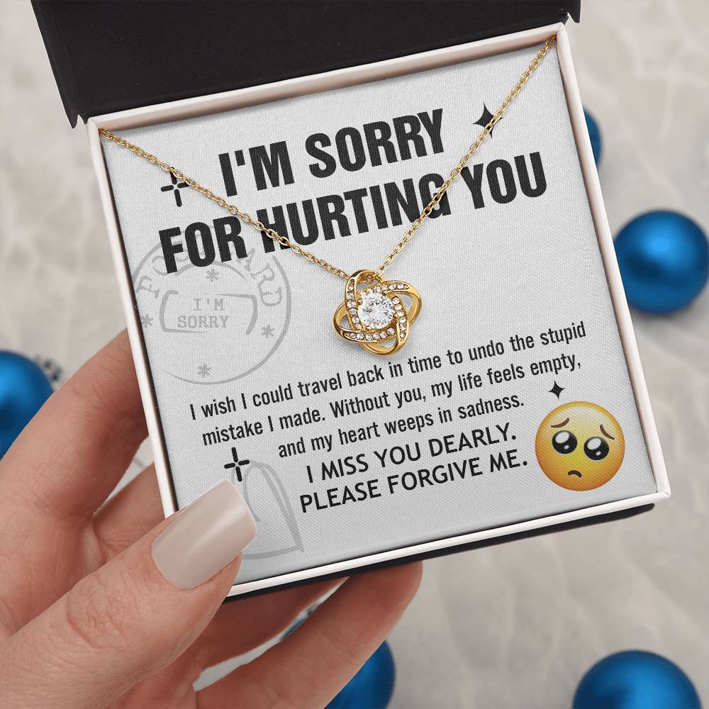 Wife - Travel Back Love Knot Necklace