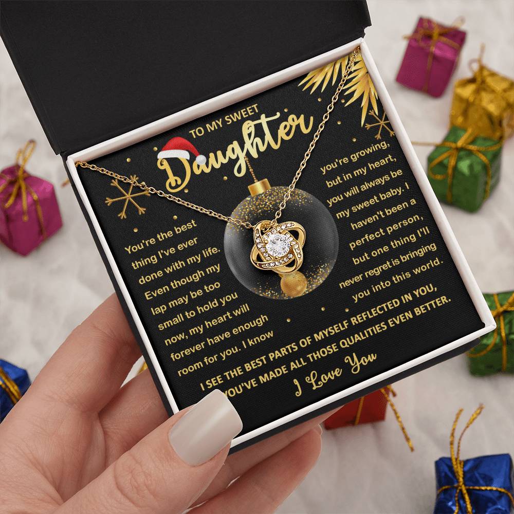 Daughter - Room For You Love Knot Necklace