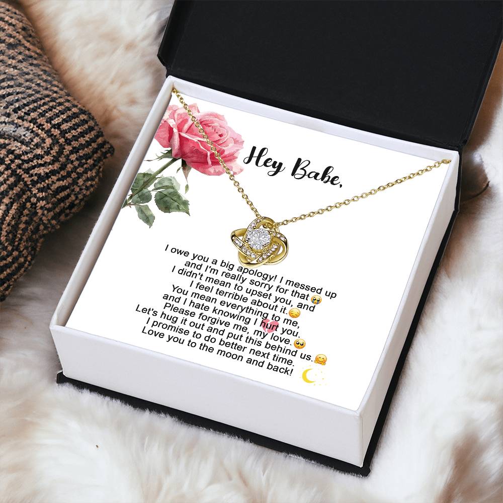 Wife - Hug It Out Love Knot Necklace