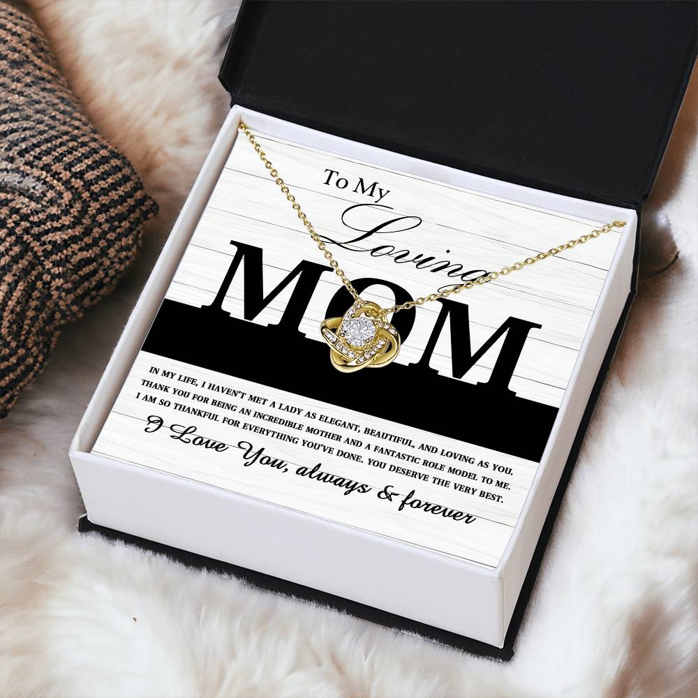 Mom - Loving As You Love Knot Necklace