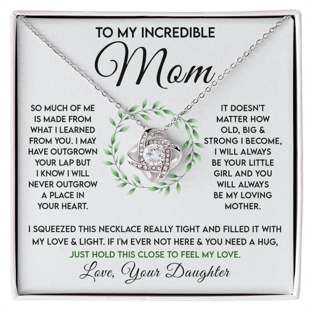Mom-My Incredible Mom Love Knot Necklace