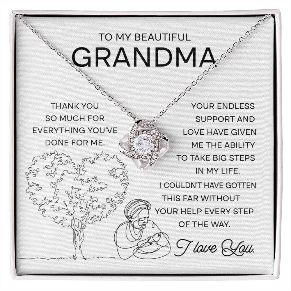 Grandma-Your Endless Support Love Knot Necklace
