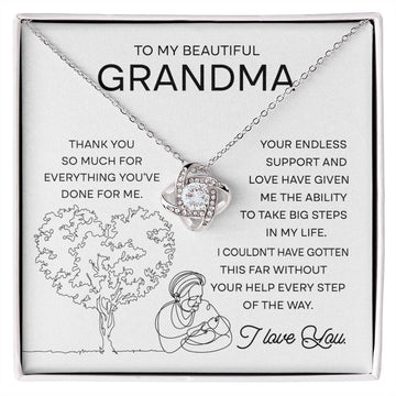 Grandma-Your Endless Support Love Knot Necklace