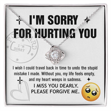 Wife - Travel Back Love Knot Necklace