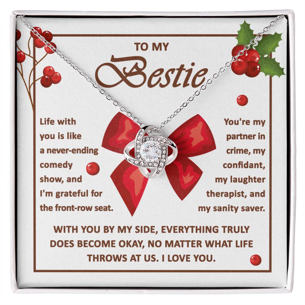 Best Friend - Life With You Love Knot Necklace