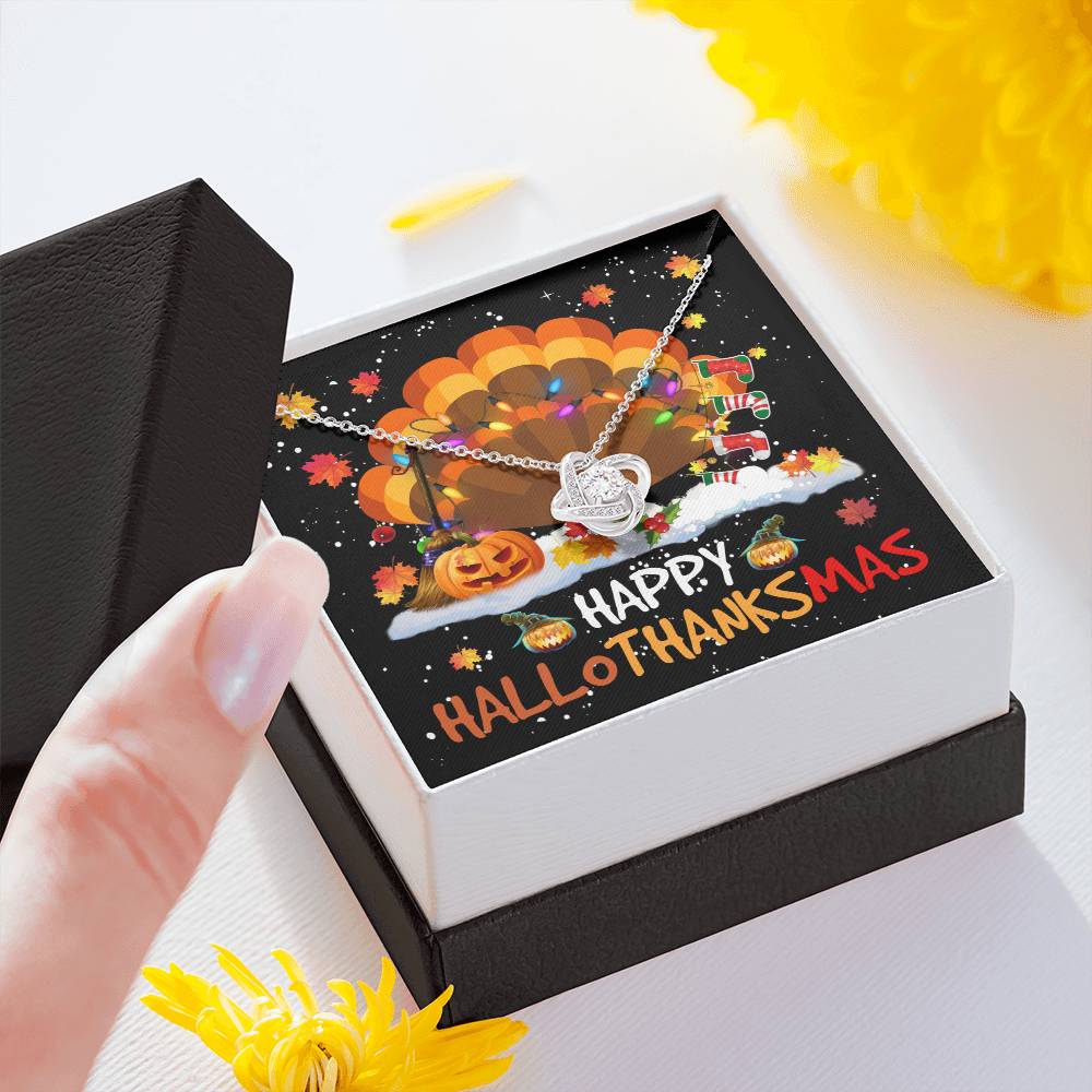 Wife - Happy HaloThanksMas Love Knot Necklace