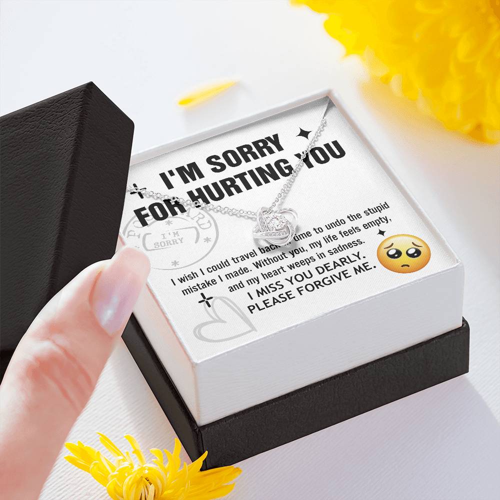 Wife - Travel Back Love Knot Necklace