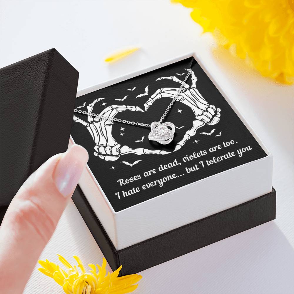 Wife - I Tolerate You Love Knot Necklace