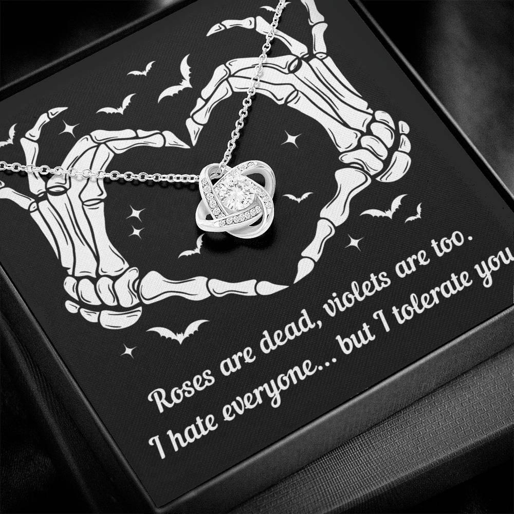 Wife - I Tolerate You Love Knot Necklace