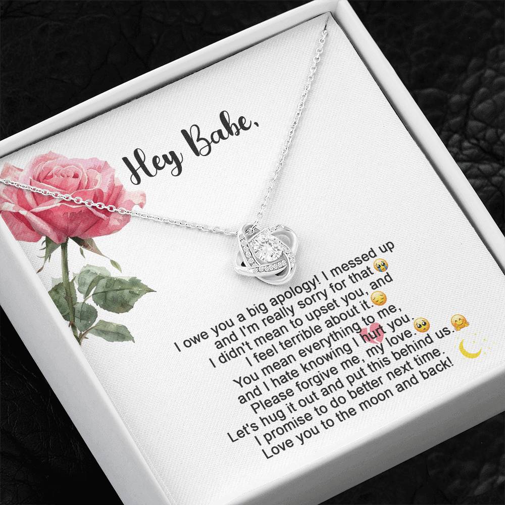 Wife - Hug It Out Love Knot Necklace