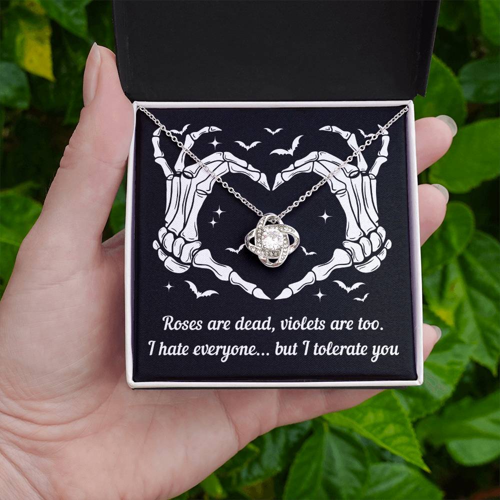 Wife - I Tolerate You Love Knot Necklace