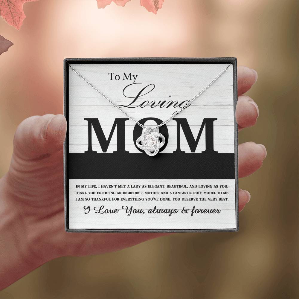 Mom - Loving As You Love Knot Necklace