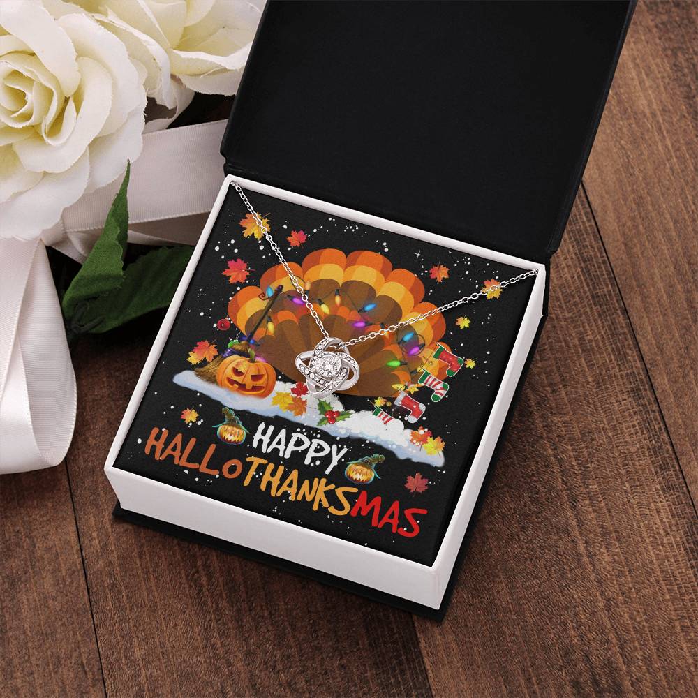 Wife - Happy HaloThanksMas Love Knot Necklace