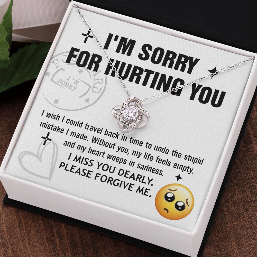 Wife - Travel Back Love Knot Necklace