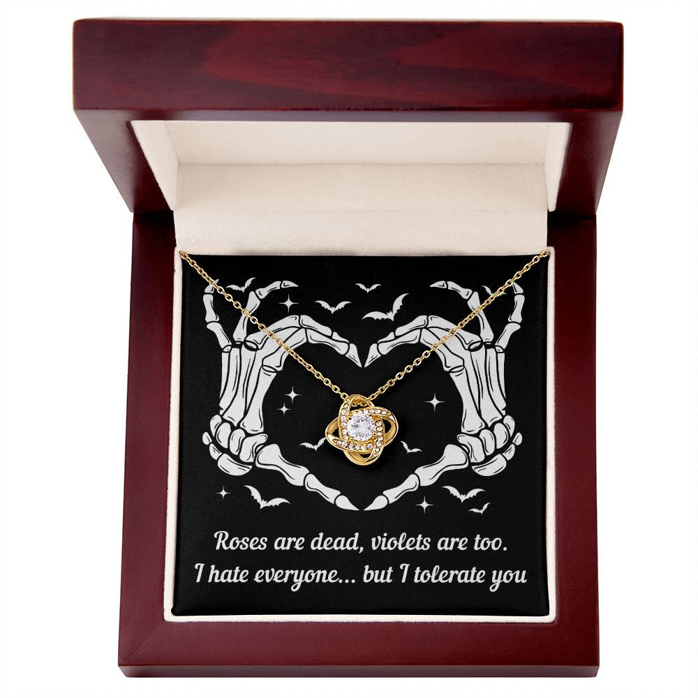 Wife - I Tolerate You Love Knot Necklace