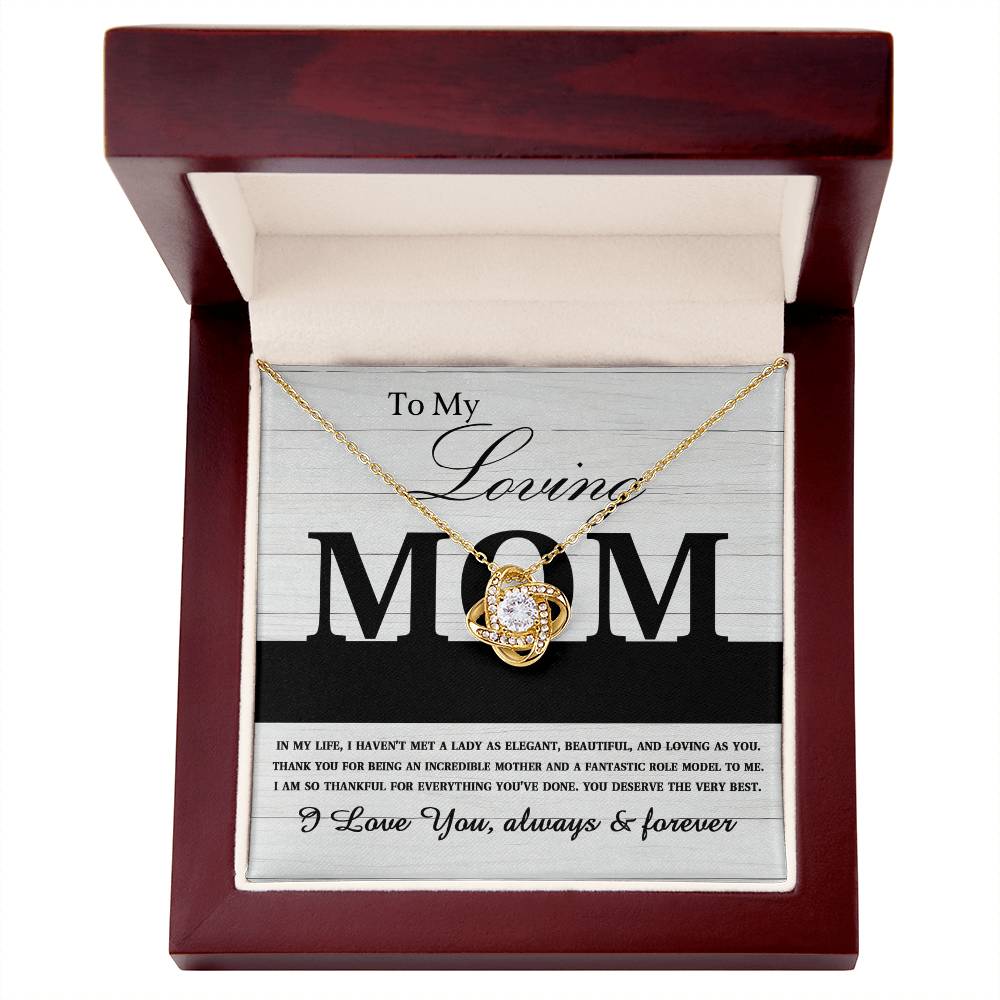 Mom - Loving As You Love Knot Necklace