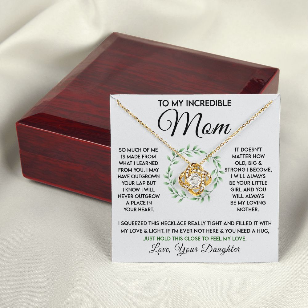 Mom-My Incredible Mom Love Knot Necklace