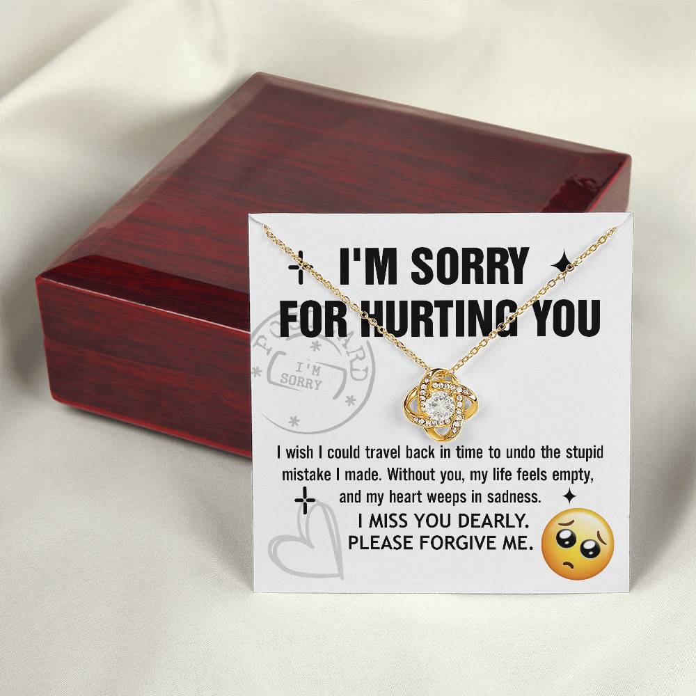 Wife - Travel Back Love Knot Necklace