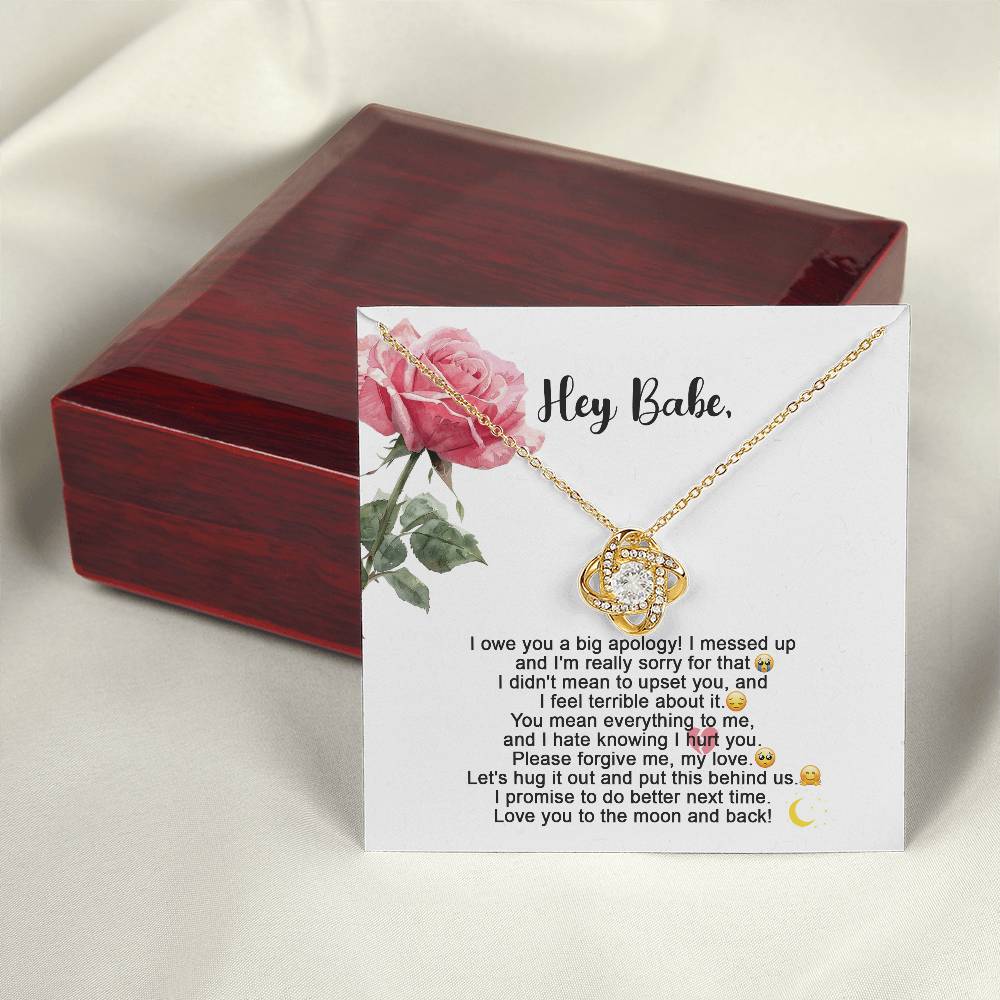 Wife - Hug It Out Love Knot Necklace