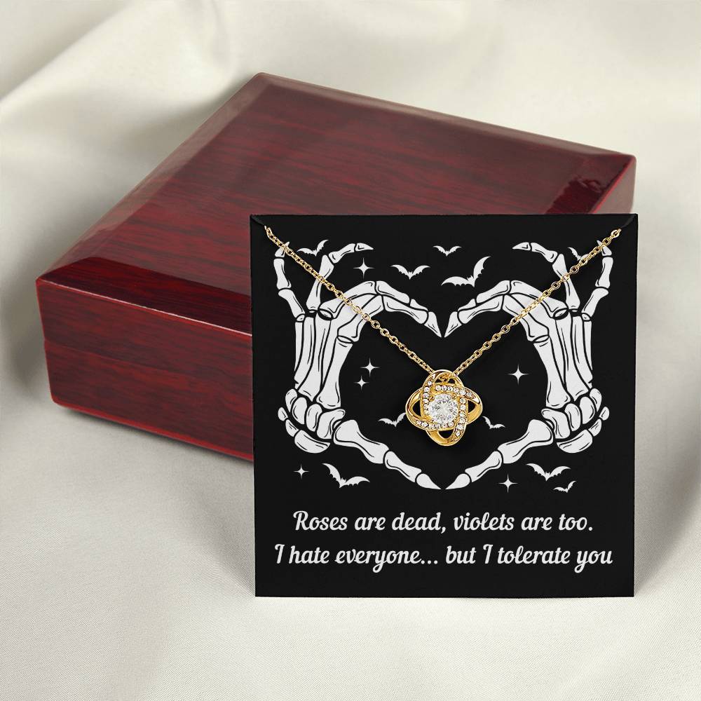 Wife - I Tolerate You Love Knot Necklace