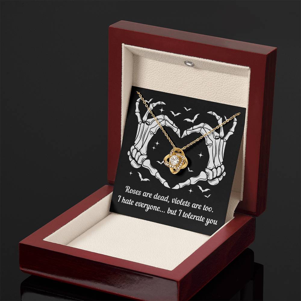 Wife - I Tolerate You Love Knot Necklace