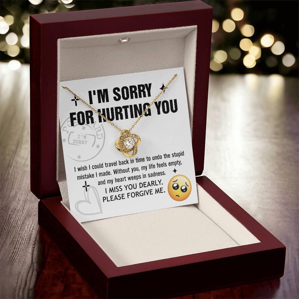 Wife - Travel Back Love Knot Necklace