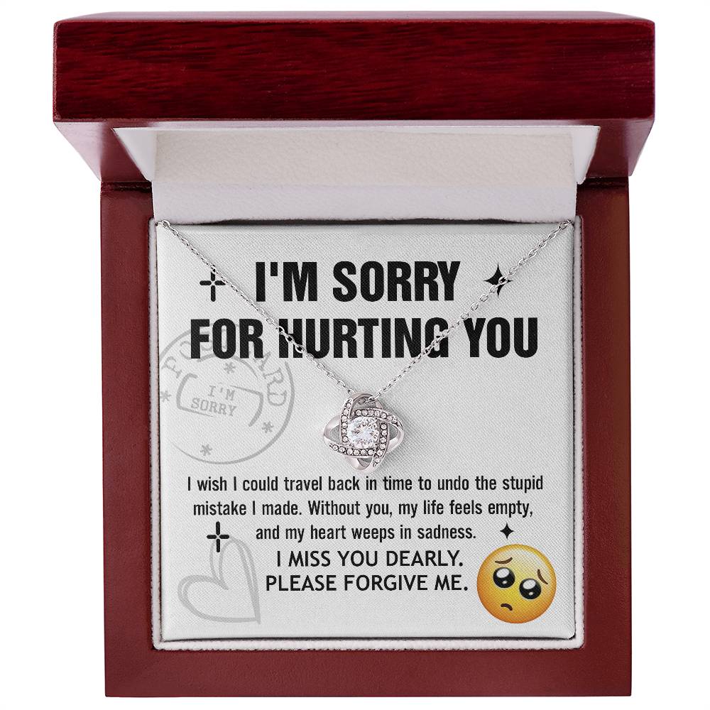 Wife - Travel Back Love Knot Necklace